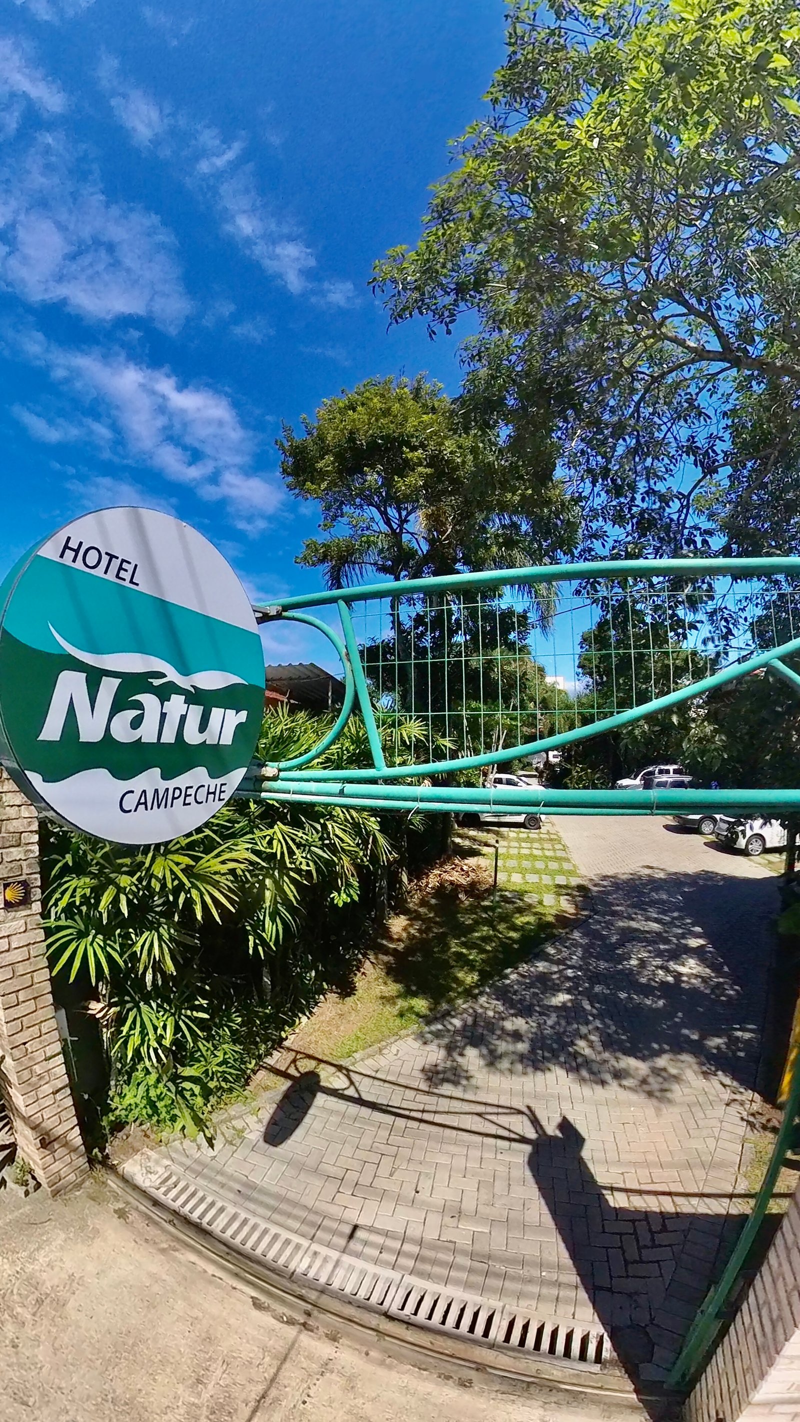 Recepção e área de entrada do Hotel Natur Campeche