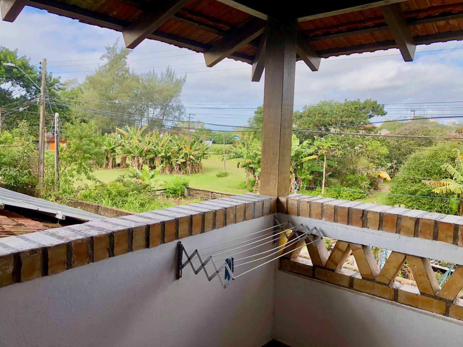 Varanda da Pousada com vista para natureza